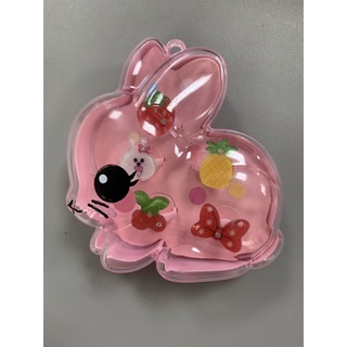 臺灣現貨 兔兔 24HR 發貨 小女孩戒指禮盒裝 公主 可愛首飾塑膠寶寶玩具 創意幼兒禮物 兒童指環