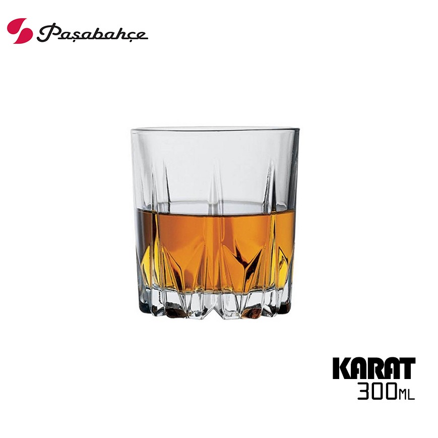 【Pasabahce】Karat 卡拉特鑽紋威士忌杯 300ml 300cc 威杯 酒杯 果汁杯 冷飲杯 水杯 玻璃杯