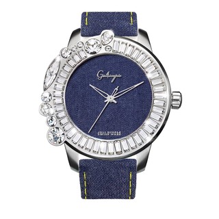 Galtiscopio迦堤 丹寧祖利 JS16SS001DDENIM 銀框丹寧深藍錶盤 牛仔布深藍錶帶