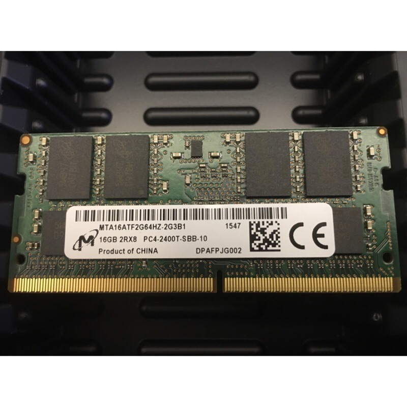 美光原裝 DDR4 16GB 2400MHz 筆電專用