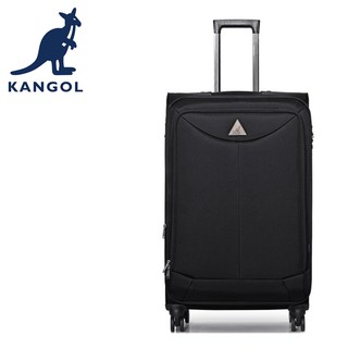 【小鯨魚包包館】KANGOL 英國袋鼠 商務系列 布面 拉鍊 行李箱/旅行箱 20吋/24吋/28吋 黑色/紅色/灰色