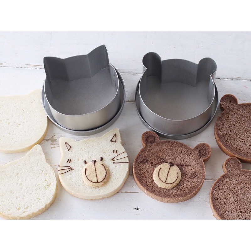 （預購）日本Cotta 貓咪 小熊 吐司 1斤 模具 烤模 麵包模具