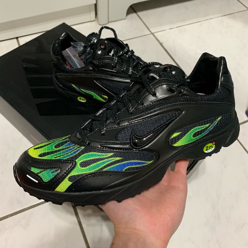 Supreme X Nike Air Streak Spectrum Plus Black 聯名 火焰