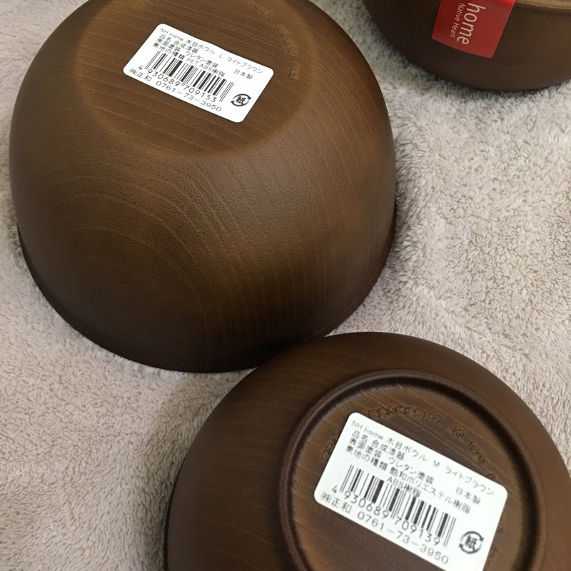 現貨日本帶回木頭紋塑膠碗 蝦皮購物