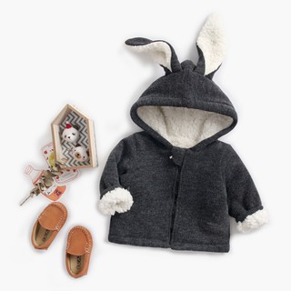 Sanlutoz 可愛兔耳朵造型寶寶小童冬季保暖外套羊羔毛 幼兒衣服