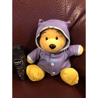 雨衣 小熊維尼 Winnie the Pooh娃娃玩偶（老物二手有歲月痕跡）