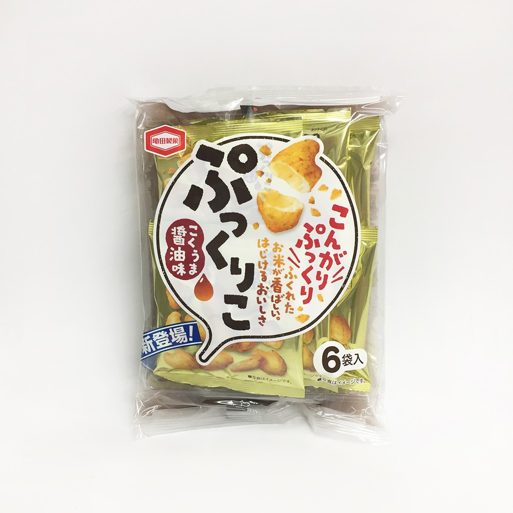 龜田製菓 醬油米香小米果 6小袋入