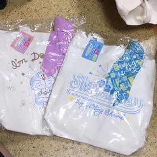 哆啦a夢 日本限定販售 正版景品 哆啦A夢 帆布 含絲巾 小叮噹 便當袋 帆布袋 購物袋