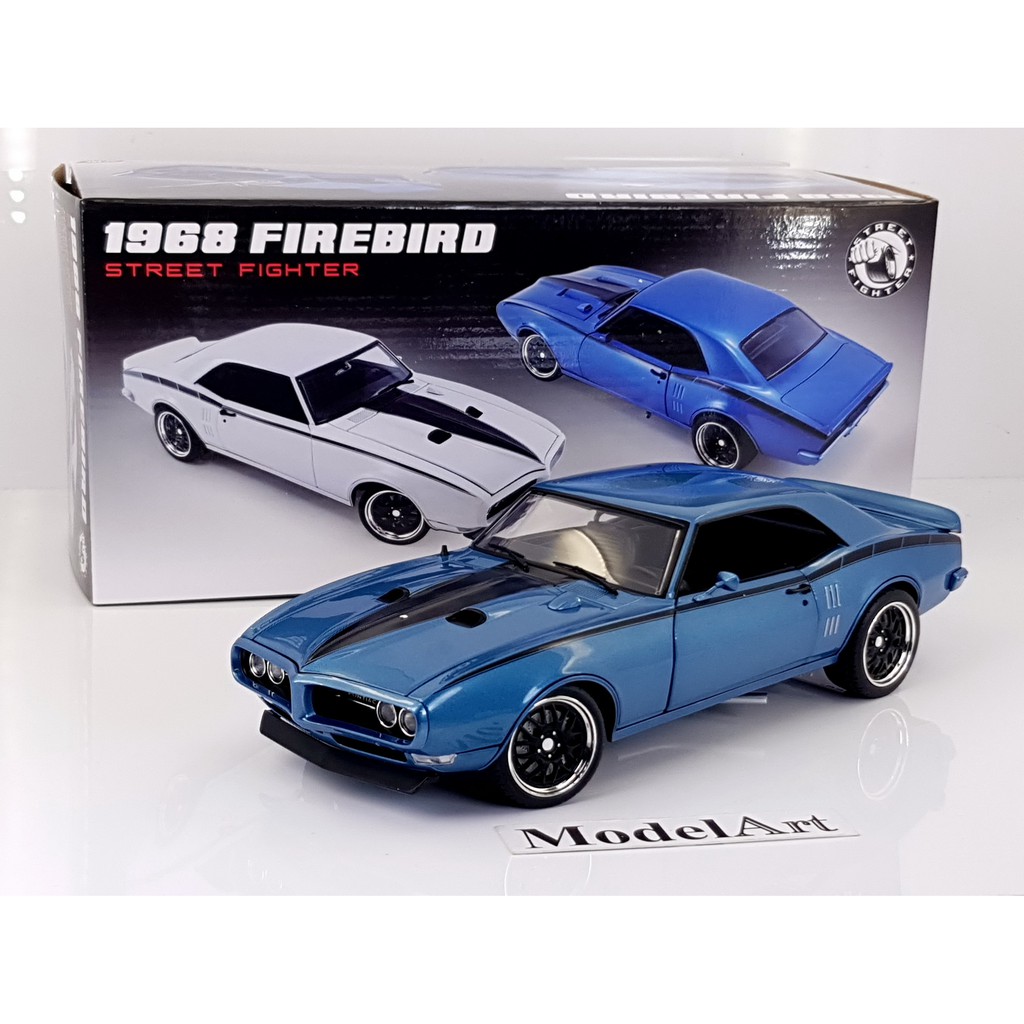 【模型車藝】1:18 GMP/ACME Pontiac Firebird火鳥 Street Fighter 1968藍