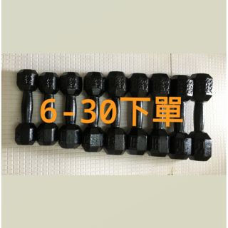 型號6-30(單位非公斤)鑄鐵啞鈴🏋️🏋️動姿動姿🏋️🏋️一體成型六角鑄鐵啞鈴 臺灣製造 重量訓練 雕塑手臂 核心訓練