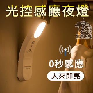 LED光控小夜燈【黑馬燈城】臺灣現貨含發票【A500】自動感應 省電節能 壁燈 節能燈 走廊燈 樓梯燈 床頭燈 感應燈