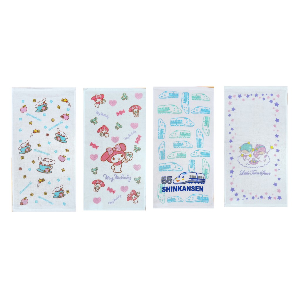 【Sanrio三麗鷗】三麗鷗紗蘿毛巾 100%棉 34x76cm