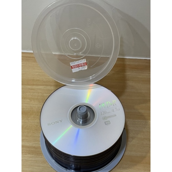 全新 SONY DVD+R 120min 16X/4.7GB空白光碟片47片 $5