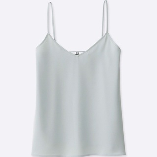 絕版 Uniqlo 吊帶背心 雪紡背心 外搭背心 灰藍色 S號