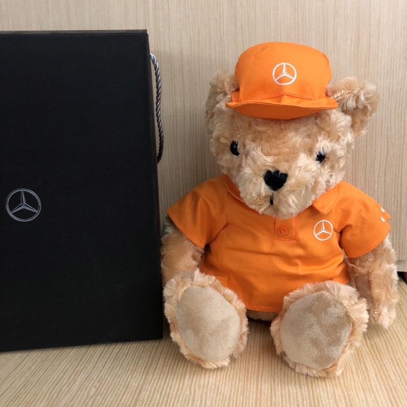 企業收藏 Mercedes Benz 賓士交車禮 橘服 賓士熊 含禮盒