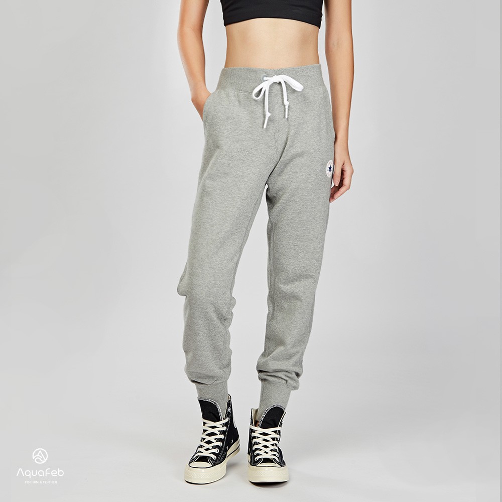 Converse Core Signature Pant-FT 女子 灰色 內刷毛 運動長褲 10005452-A01