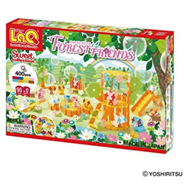 【現貨】日本正版 LaQ立體拼接積木   森林朋友系列 400pcs 交換禮物 新年禮物 益智玩具