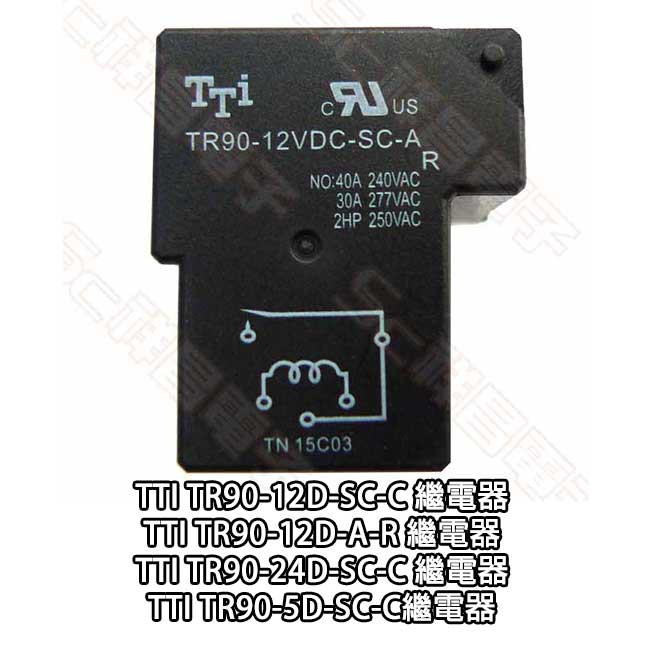TTi TR90-12D-SC-C TR90-12D-A-R TR90-24D-SC-C TR90-5D-SC-C繼電器