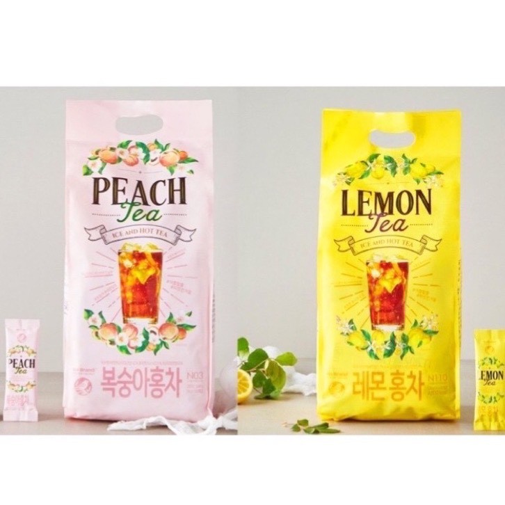 【我超便宜‼️】韓國🍹NO BRAND 水果茶 沖泡飲 檸檬紅茶 水蜜桃紅茶 巨大包 NOBRAND