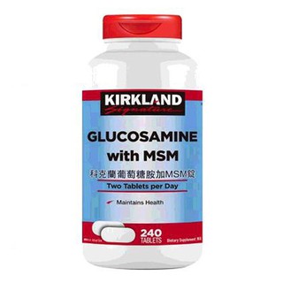 KS GLUCOSAMINE PLUS MSM KS 萄萄糖胺 +MSM 240粒 CA637596 COSCO代購
