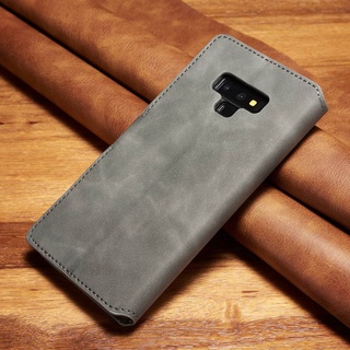 復古 商務皮套 三星Note 9 掀蓋殼 三星 Note9 手機保護殼 磁釦錢包款 Note 9 翻蓋皮套 插卡 零錢夾