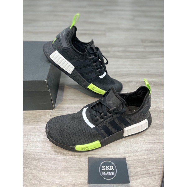 SKR精品服飾］Adidas NMD R1 黑螢光綠白(EF4268)愛迪達| 蝦皮購物