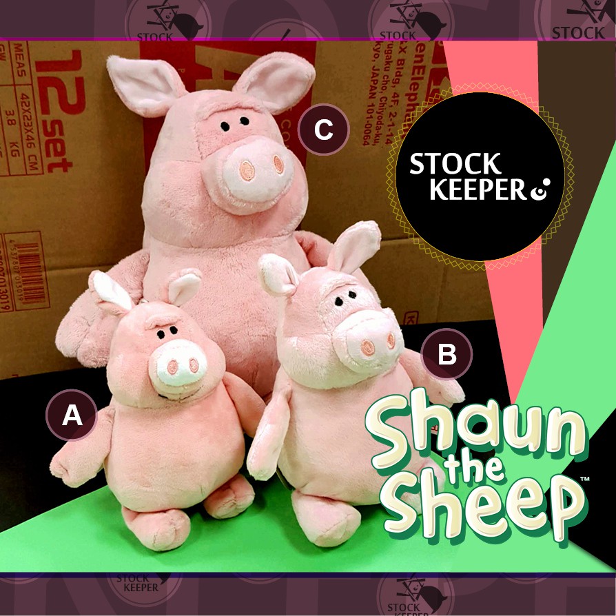 倉庫掌門人 Bbc黏土動畫nicidoos 笑笑羊小羊肖恩naughty Pigs 豬娃娃毛絨玩偶抱心愛心 蝦皮購物