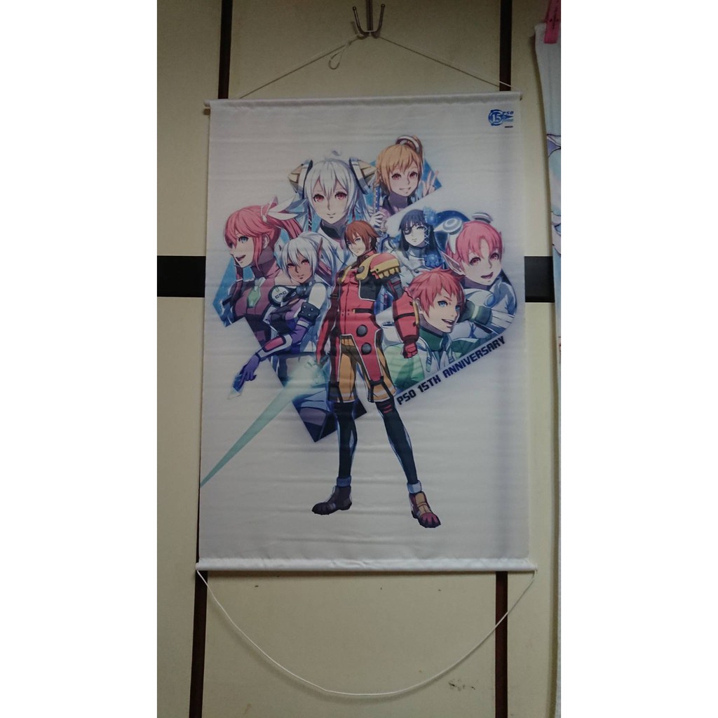 夢幻之星2 Pso2 掛軸pso 15th 紀念掛軸 無捲筒 蝦皮購物