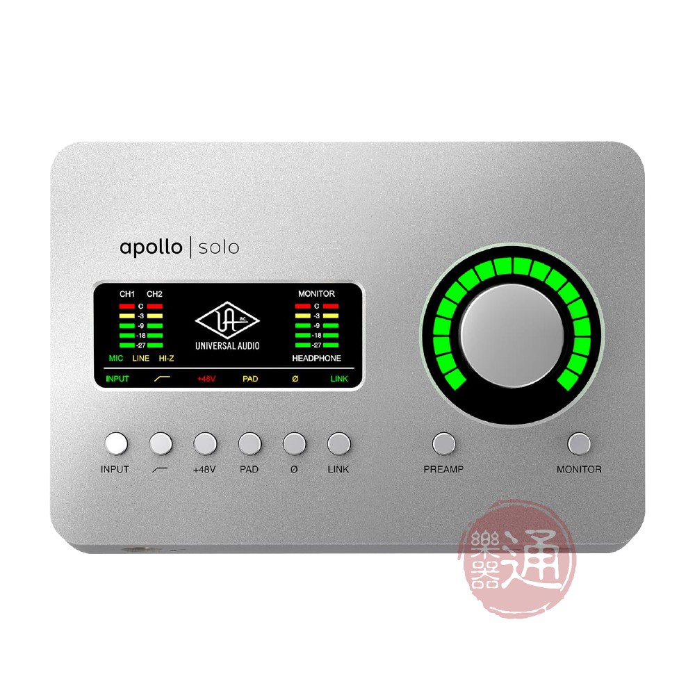 Universal Audio / Apollo Solo USB USB 3.0 錄音介面【樂器通】