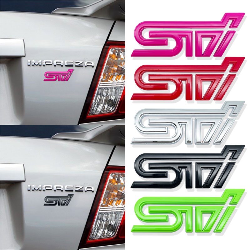 適用於 Subaru Impreza WRX STI Forester Human BRZ XV 的 3D 汽車配件鍍鉻