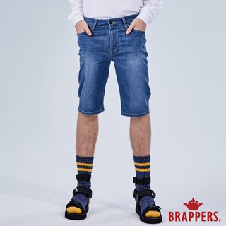 BRAPPERS 男款 HM-中腰系列-彈性五分褲-深藍