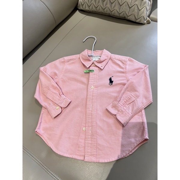 polo Ralph Lauren 24m 粉紅色大馬襯衫已送洗！超新無汙 新年穿新衣