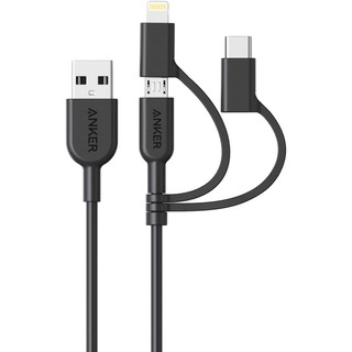 【竭力萊姆】Anker Powerline II 3-in-1 三合一充電傳輸線 Type-C iPhone MICRO