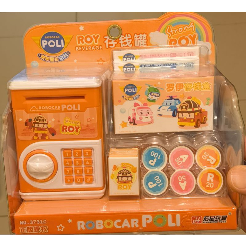 娃娃機夾取 POLI ROY 羅伊 存錢筒 存錢盒 存錢罐 小朋友遊戲 玩具
