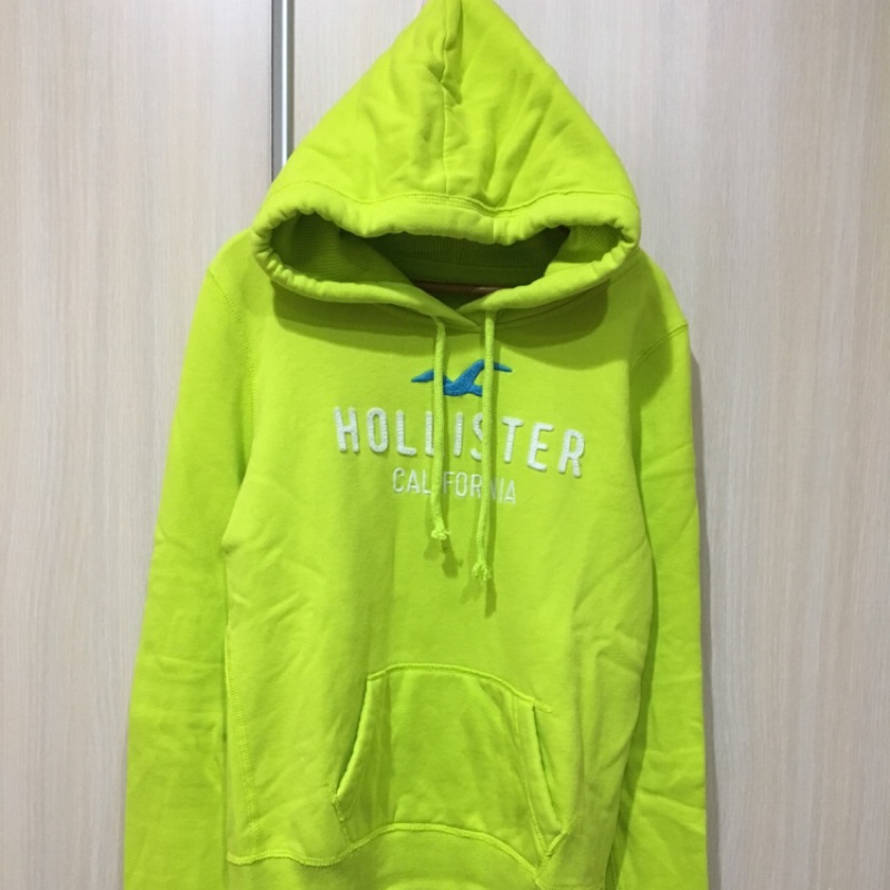 正品Hollister帽t 外套 af Abercrombie and fitch a&amp;f 螢光色 螢光黃 螢光綠