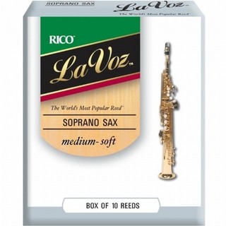 【老羊樂器店】RICO LaVoz La Voz 薩克斯風 竹片 Soprano Sax Medium Soft 10片