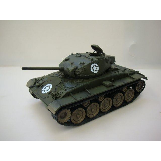 《模王》FOV 1-32 美軍坦克M24(霞飛~可自行改成國軍塗裝) 1/32 金屬成品坦克 80048 四方盒