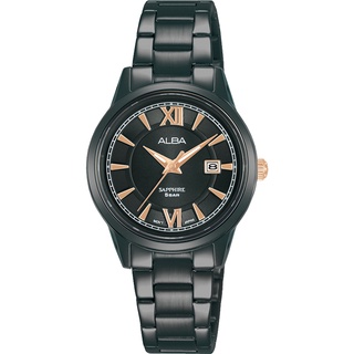 ALBA 雅柏 簡約羅馬不鏽鋼錶-女錶 對錶 29mm (AH7AK3X1/VJ22-X375SD) 小表徑