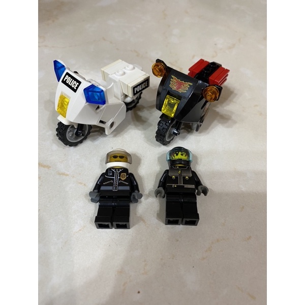 LEGO 警察 摩托車 警車(二手)