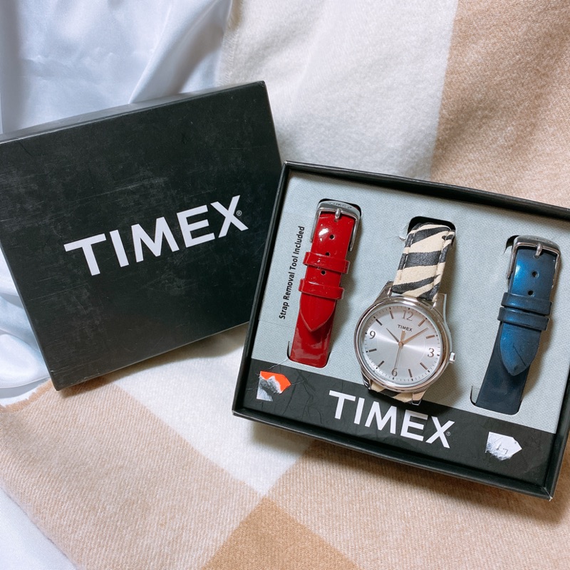 美國 TIMEX 全新 三色 手錶