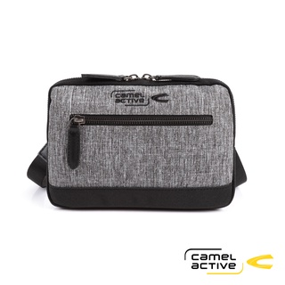 【Camel Active】James系列 休閒個性側背包-黑灰/C28C80002009