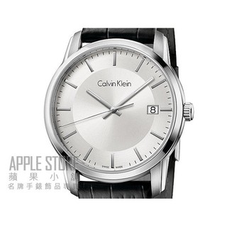 【蘋果小舖】Calvin Klein 簡約風尚皮帶腕錶-銀白色 K5S311C6 ~金宇彬韓星代言