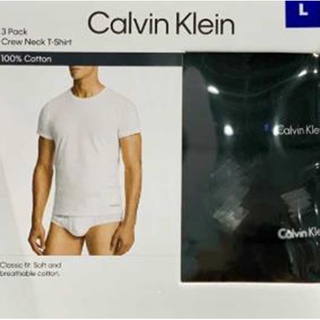 CALVIN KLEIN 男純棉短袖上衣三件組 美國尺寸：S=XL C1014560 COSCO代購