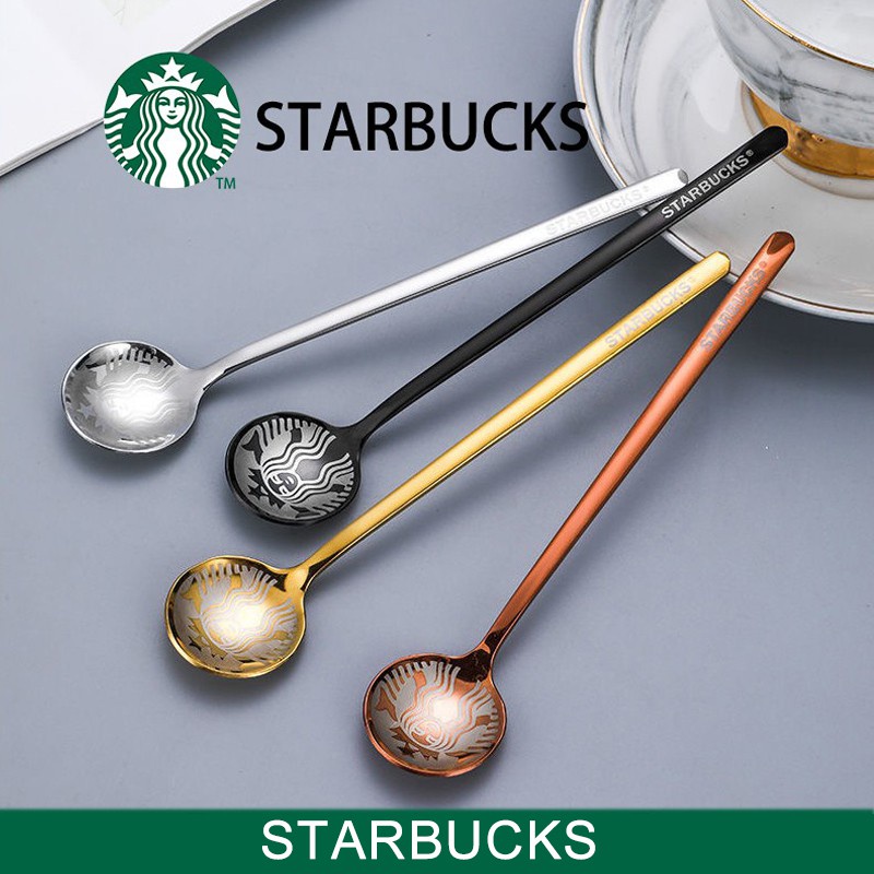 STARBUCKS 星巴克不銹鋼湯匙咖啡甜品勺攪拌勺