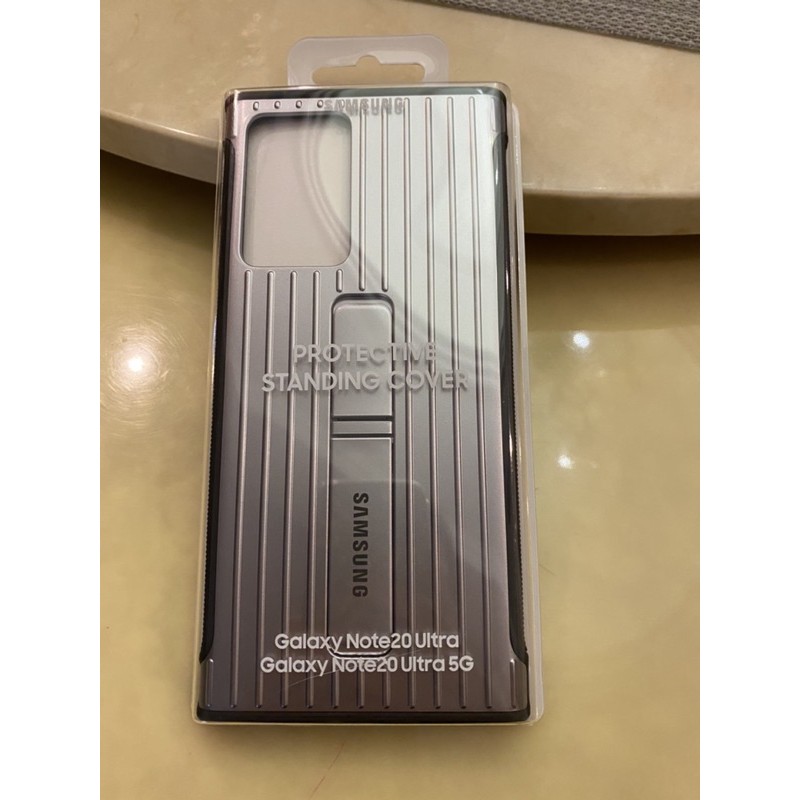 ❤️全新現貨❤️三星 Samsung Note20 Ultra 立架式保護套-銀/黑
