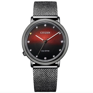 【CITIZEN 星辰】L系列10週年紀念限定款 光動能真鑽淑女腕錶-34mm(EM1007-47E 附贈米蘭錶帶)