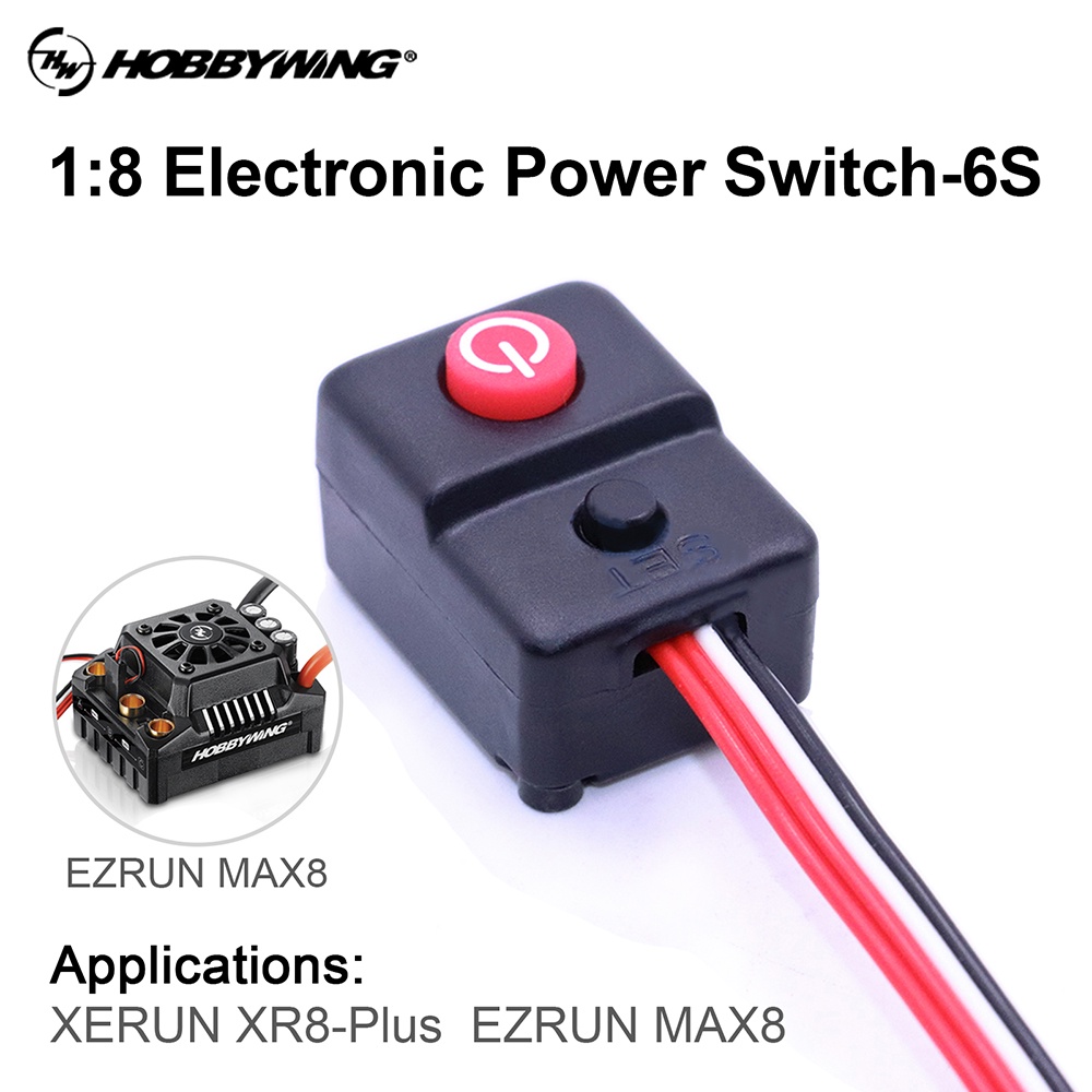 Hobbywing RC ESC 開關適用於 XERUN XR8-Plus EZRUN MAX8 無刷 ESC 防水電氣