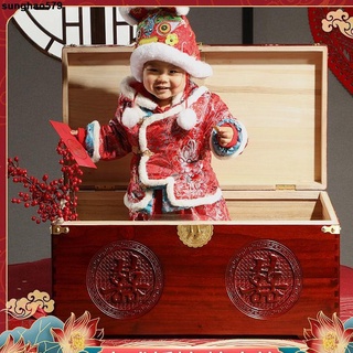 【免運費】婚慶龍鳳喜香樟木箱子婚嫁箱陪嫁全樟木字畫箱木箱儲物箱實木衣箱sunghao579