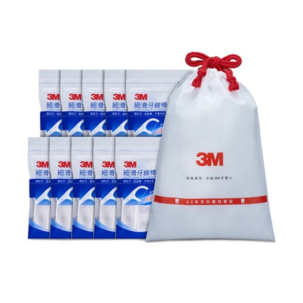 3M 細滑 牙線棒 單線  500/1000/1500支