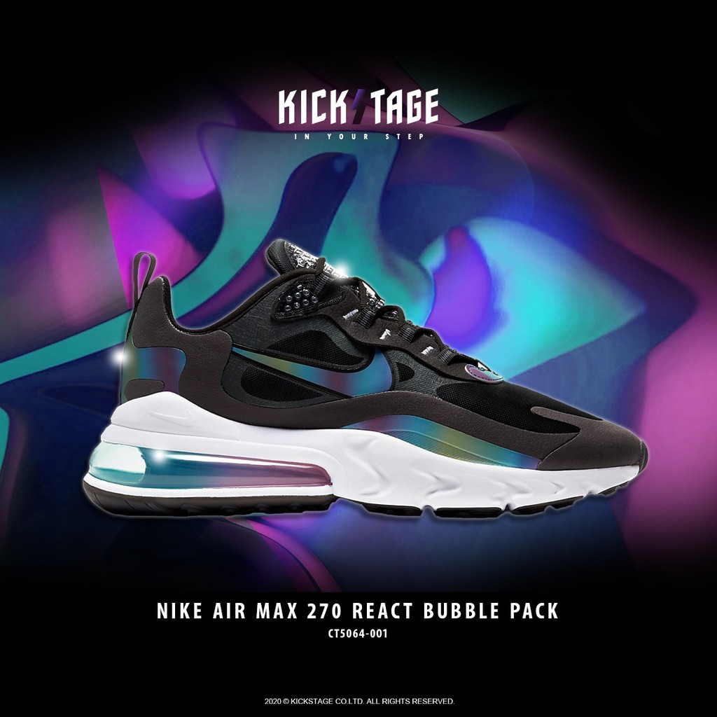 air max 270 black blue bubble